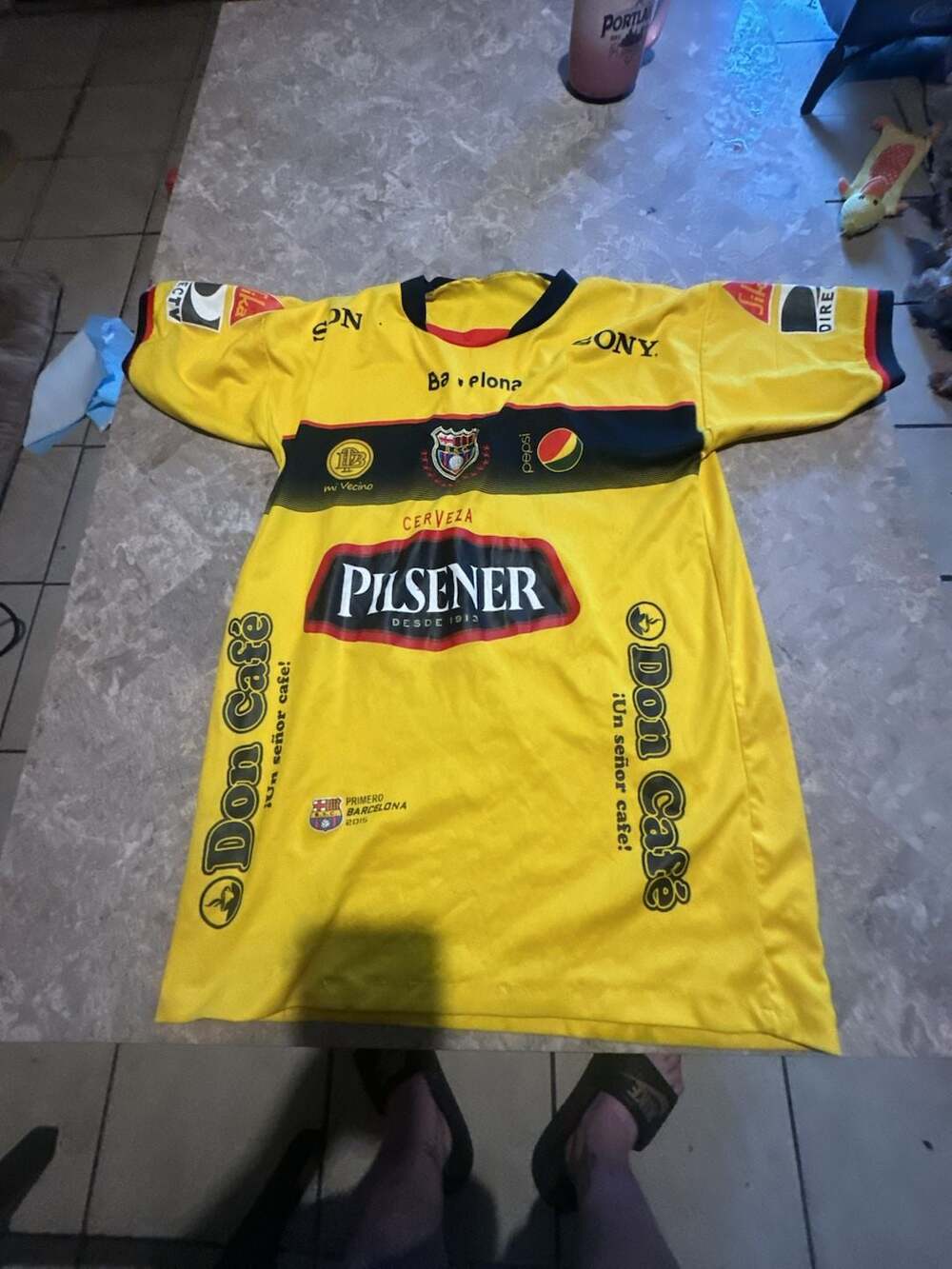 Marathon Barcelona Sporting Club BSC 2015 Home Soccer Jersey